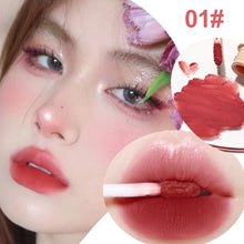 Load image into Gallery viewer, Velvet Pink Brown Lip Glaze Matte Liquid Lipstick Nude Red Lip Mud Cheek Rouge Tint Women Cosmetics