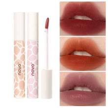 Load image into Gallery viewer, Velvet Pink Brown Lip Glaze Matte Liquid Lipstick Nude Red Lip Mud Cheek Rouge Tint Women Cosmetics