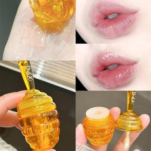 Load image into Gallery viewer, Lovely Honey Pot Lip Oil Fresh Fruit Lip Balm Long Lasting Moisturizing Clear Lip Oil Liquid Lipstick Lip Gloss Makeup Cosmetics