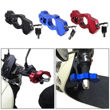 Load image into Gallery viewer, Motorcycle Security Safety Locks Aluminium Alloy Handlebar Anti Theft Lock Fit for Scooter Moto Scooter Atv Dirt Bikes