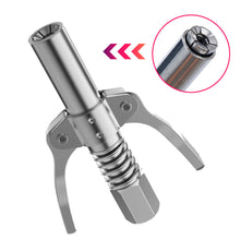 Load image into Gallery viewer, Grease Coupler Heavy-Duty Quick Release Grease Gun Coupler NPTI/8 10000 PSI Two Press Easy To Push Accessories Car Syringe Lubricant Tip
