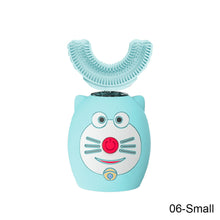 Load image into Gallery viewer, Cartoon Children's U-type Electric Toothbrush Soft Silicone Automatic Ultrasonic Toothbrush Oral Care Cleaning