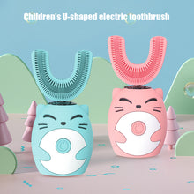 Load image into Gallery viewer, Cartoon Children's U-type Electric Toothbrush Soft Silicone Automatic Ultrasonic Toothbrush Oral Care Cleaning
