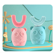 Load image into Gallery viewer, Cartoon Children's U-type Electric Toothbrush Soft Silicone Automatic Ultrasonic Toothbrush Oral Care Cleaning