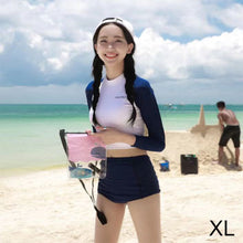 Load image into Gallery viewer, Long Sleeved Split Swimsuit Set Fashion Tight Conservative Sunscreen Swimsuit Swimming Water Sports Clothing for Women