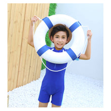 Load image into Gallery viewer, Children One-piece Short Sleeved Swimsuit Comfortable Breathable Sunscreen Swimsuit Swimming Water Sports Clothing