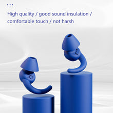 Load image into Gallery viewer, Silicone Sound Insulation Earplugs Soft Comfortable Noise Reduction Earplugs Washable Reusable Sleeping Earplugs