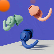 Load image into Gallery viewer, Silicone Sound Insulation Earplugs Soft Comfortable Noise Reduction Earplugs Washable Reusable Sleeping Earplugs