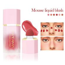 Load image into Gallery viewer, 6 Colors Fine Glitter Liquid Blush Long-lasting Matte Blush Waterproof Sweatproof Blush Face Makeup Cosmetics for Women