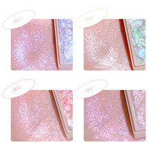 Load image into Gallery viewer, 4 Colors Glitter Highlighter Powder Face Body Shimmer Powder Brighten Highlight Makeup Cosmetics