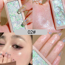 Load image into Gallery viewer, 4 Colors Glitter Highlighter Powder Face Body Shimmer Powder Brighten Highlight Makeup Cosmetics