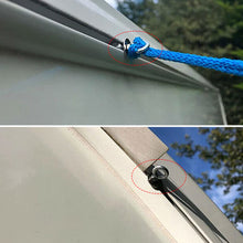 Load image into Gallery viewer, 2Pcs M5/M6 RV Caravan Awning Rail Stoppers Stops Motorhome Campervan Silver Stainless Steel Camper Parts