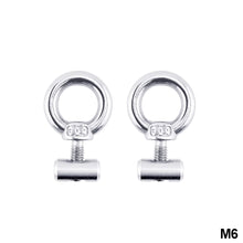 Load image into Gallery viewer, 2Pcs M5/M6 RV Caravan Awning Rail Stoppers Stops Motorhome Campervan Silver Stainless Steel Camper Parts