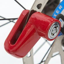 Load image into Gallery viewer, Aluminum Alloy Motorcycle Security Lock Anti Theft Bicycle Motorbike Disc Brake Lock Theft Protection with Holder for Scooter Road Mountain Bike