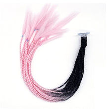Load image into Gallery viewer, 24" Helmet Braids Pigtails Motorcycle Helmet Braid Ponytail Motorbike Riding Helmet Pigtails Braids For Women Men Children
