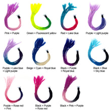 Load image into Gallery viewer, 24" Helmet Braids Pigtails Motorcycle Helmet Braid Ponytail Motorbike Riding Helmet Pigtails Braids For Women Men Children