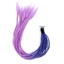 Load image into Gallery viewer, 24" Helmet Braids Pigtails Motorcycle Helmet Braid Ponytail Motorbike Riding Helmet Pigtails Braids For Women Men Children