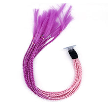 Load image into Gallery viewer, 24" Helmet Braids Pigtails Motorcycle Helmet Braid Ponytail Motorbike Riding Helmet Pigtails Braids For Women Men Children
