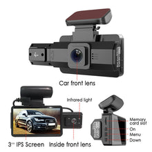 Load image into Gallery viewer, 1080P WIFI Car DVR Camera 3 inch Dash Cam HD 170° Wide Angle Night Vision Video Recorders Loop Recording Car Camera Way With G-Sensor