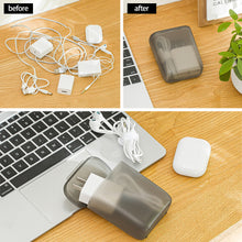 Load image into Gallery viewer, Portable Wire Cable Storage Box Travel Headphone Jewelry Coin Organizer Bin Drawer Makeup Lipstick Holder Dust-Proof Storage Box