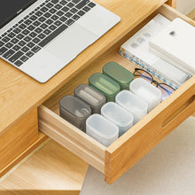 Load image into Gallery viewer, Portable Wire Cable Storage Box Travel Headphone Jewelry Coin Organizer Bin Drawer Makeup Lipstick Holder Dust-Proof Storage Box