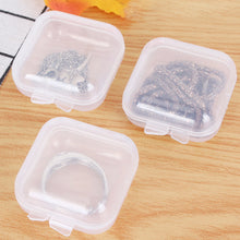 Load image into Gallery viewer, 3.5*3.5cm Mini Portable Jewelry Storage Box Travel Necklace Earring Coin Organizer Bin Pill Box Drawer Dust-Proof Storage Box