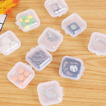 Load image into Gallery viewer, 3.5*3.5cm Mini Portable Jewelry Storage Box Travel Necklace Earring Coin Organizer Bin Pill Box Drawer Dust-Proof Storage Box