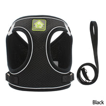 Load image into Gallery viewer, Dog Cat Harness Set Pet Adjustable Walking Reflective Vest with Leash Breathable Mesh Harness for Small Medium Dog