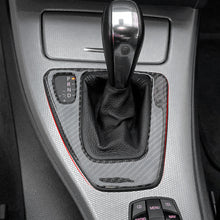 Load image into Gallery viewer, Carbon Fiber Car Gear Shift Panel Cover Trim Stickers Decoration Decal Trim Accessories For BMW E90 E92 E93 3 Series 2005-2012