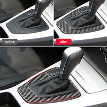Load image into Gallery viewer, Carbon Fiber Car Gear Shift Panel Cover Trim Stickers Decoration Decal Trim Accessories For BMW E90 E92 E93 3 Series 2005-2012
