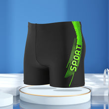 Load image into Gallery viewer, Men's Flat Angle Enlargement Swimming Trunks High Waist Conservative High Bounce Speed Dry Sports Adult Swimming Trunks Beach Hot Spring Fashion Clothing