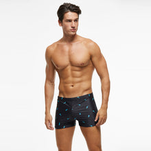 Load image into Gallery viewer, Men's Large Size Printed Fashion Swimming Trunks High-Quality Elastic High Waist Flat Angle Casual Shorts Hot Spring Beach Sports Trunks
