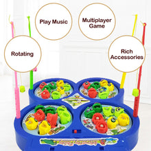 Load image into Gallery viewer, 1PC Children's Electric Rotating Magnetic Fishing Toys 4 Hover Twister Tape Music Creative Outdoor Sports Toys Kids Gifts