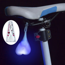 Load image into Gallery viewer, Bicycle Taillight Creative Led Love Shaped Egg Lamp Night Riding Safety Waterproof Warning Light Riding Equipment