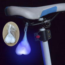 Load image into Gallery viewer, Bicycle Taillight Creative Led Love Shaped Egg Lamp Night Riding Safety Waterproof Warning Light Riding Equipment