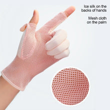 Load image into Gallery viewer, Summer Ice Silk Sunscreen Gloves Uv Protection Riding Driving Fishing Thin Model Non-Slip Touch Screen Gloves Outdoor Sunscreen Equipment