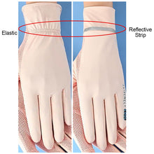 Load image into Gallery viewer, Summer Ice Silk Sunscreen Gloves Uv Protection Riding Driving Fishing Thin Model Non-Slip Touch Screen Gloves Outdoor Sunscreen Equipment