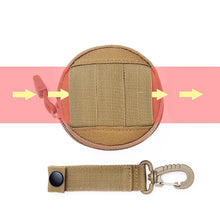 Load image into Gallery viewer, Round Multifunctional Waterproof Small Hanging Bag Molle Outdoor Camping Sports Riding Key Bag Portable Waist Hanging Change Storage Package