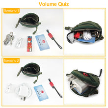 Load image into Gallery viewer, Round Multifunctional Waterproof Small Hanging Bag Molle Outdoor Camping Sports Riding Key Bag Portable Waist Hanging Change Storage Package