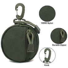 Load image into Gallery viewer, Round Multifunctional Waterproof Small Hanging Bag Molle Outdoor Camping Sports Riding Key Bag Portable Waist Hanging Change Storage Package