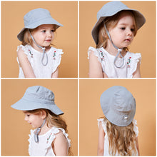 Load image into Gallery viewer, Summer Children's Sun Hat Outdoor Anti-Uv Sun Shade Neck Protection Beach Hat Breathable Quick Drying Large Brim Adjustable Fisherman's Cap