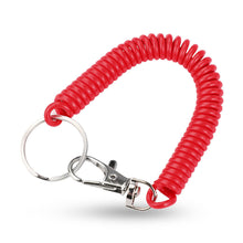 Load image into Gallery viewer, EVA Plastic Spring Rope Color Telephone Line Key Ring Mobile Phone Lanyard Telescopic Safety Anti-Drop Rope Fishing Miss Rope