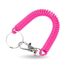 Load image into Gallery viewer, EVA Plastic Spring Rope Color Telephone Line Key Ring Mobile Phone Lanyard Telescopic Safety Anti-Drop Rope Fishing Miss Rope