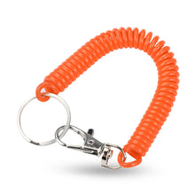 Load image into Gallery viewer, EVA Plastic Spring Rope Color Telephone Line Key Ring Mobile Phone Lanyard Telescopic Safety Anti-Drop Rope Fishing Miss Rope