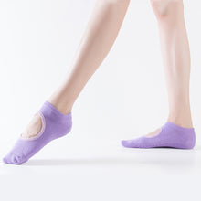 Load image into Gallery viewer, Hair Circle Solid Color Yoga Socks Instep Hole Style PVC Spot Glue Non-Slip Yoga Fitness Dance Indoor Sports Equipment