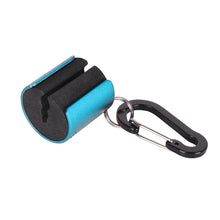 Load image into Gallery viewer, Aluminum Alloy Three-Hole Hanging Rod Device Luya Rod Multi-Slot Portable Hanging Rod Entrain Mountaineering Buckle Multi-Rod Universal Fishing Equipment