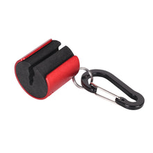 Load image into Gallery viewer, Aluminum Alloy Three-Hole Hanging Rod Device Luya Rod Multi-Slot Portable Hanging Rod Entrain Mountaineering Buckle Multi-Rod Universal Fishing Equipment