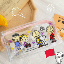 Load image into Gallery viewer, Ins Cute Flower Transparent Pencil Case Large Capacity Make Up Bag Plastic PVC Case Large Storage Bag