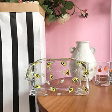 Load image into Gallery viewer, Ins Cute Flower Transparent Pencil Case Large Capacity Make Up Bag Plastic PVC Case Large Storage Bag