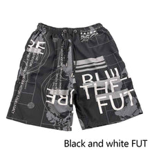 Load image into Gallery viewer, Summer Men's Quick Dry Beach Pants Five Points Sports Shorts Casual Boys Printed Big Shorts